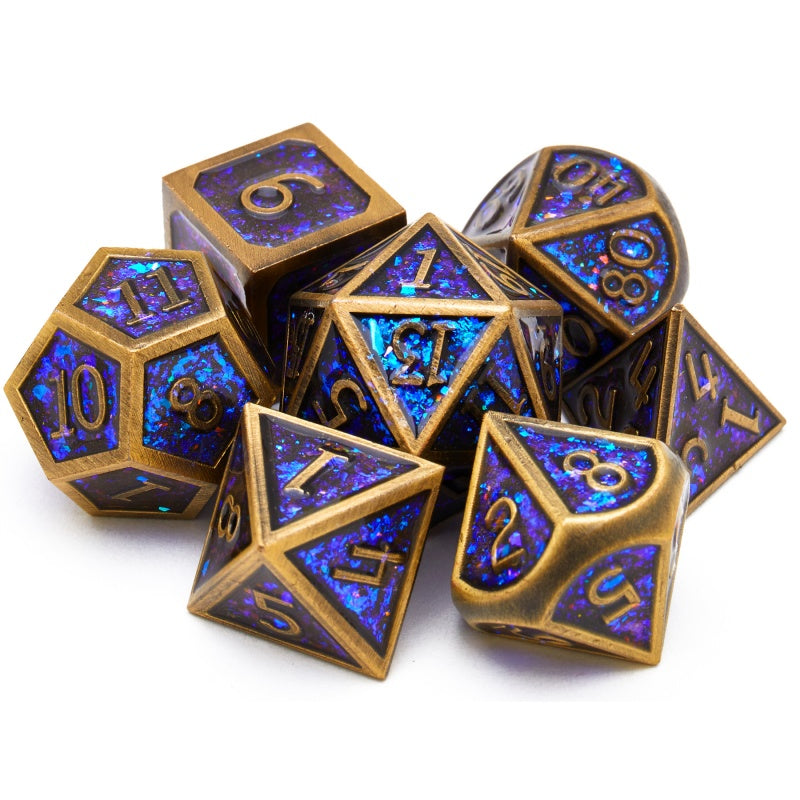 Metal dice set D&D, 7piece polyhedron DND , suitable for Dungeons and Dragons RPG game dnd dice set