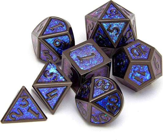 Metal dice set D&D, 7piece polyhedron DND , suitable for Dungeons and Dragons RPG game dnd dice set