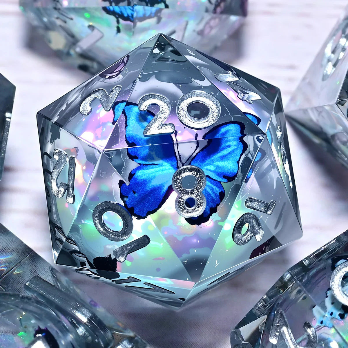 7PCS resin Dice Set Dragon and Dungeon Polyhedral Dice, Punk Style Role-Play RPG Explorer MTG Pioneer Game DND Dice Set