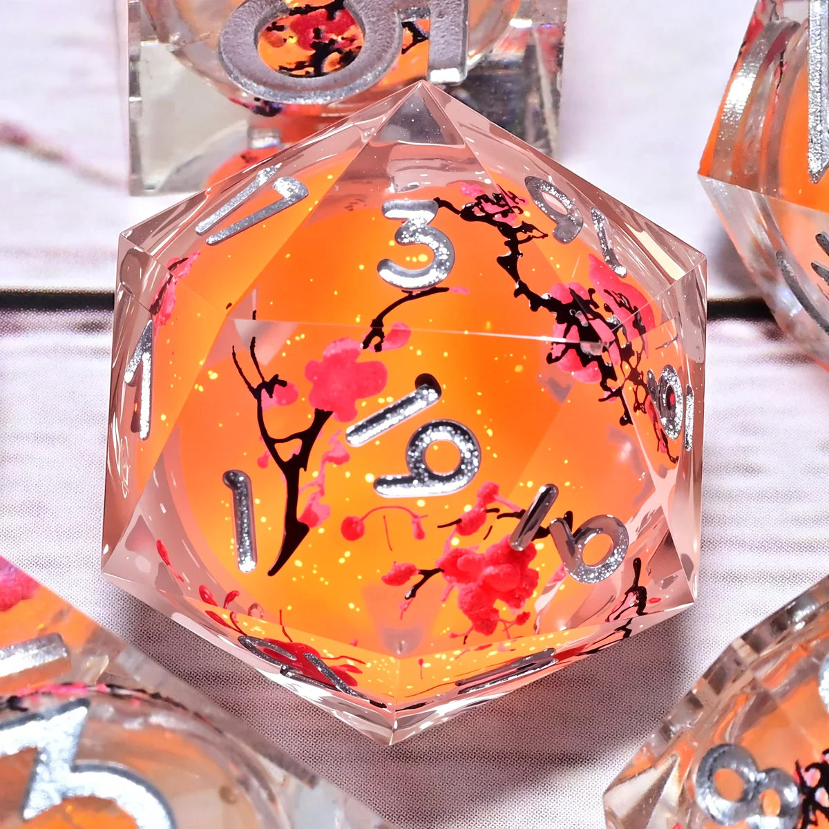 7PCS resin Dice Set Dragon and Dungeon Polyhedral Dice, Punk Style Role-Play RPG Explorer MTG Pioneer Game DND Dice Set