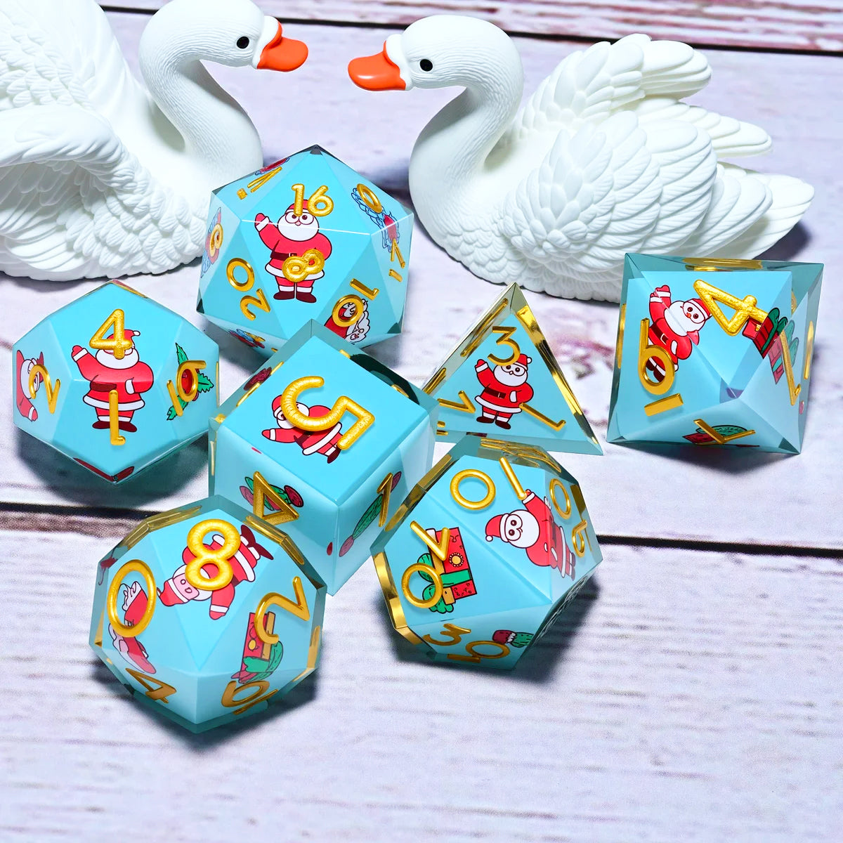 Set de 7 dés en résine pour Donjons et Dragons, dés polyédriques style punk pour jeux de rôle RPG, exploration, MTG, pionnier et DND.