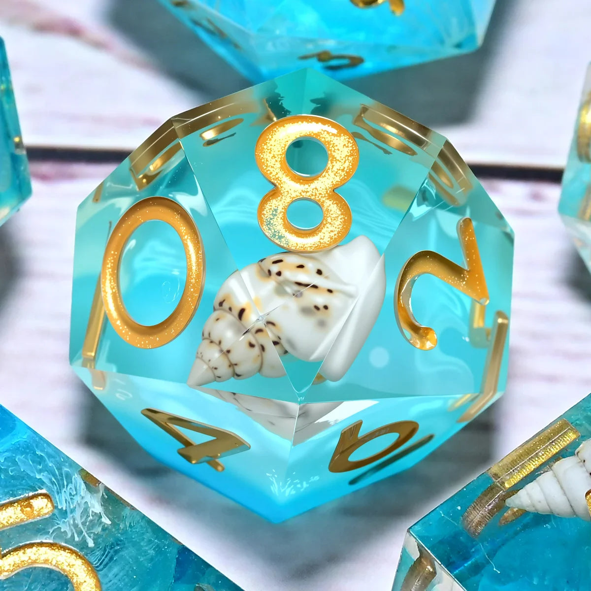 7PCS resin Dice Set Dragon and Dungeon Polyhedral Dice, Punk Style Role-Play RPG Explorer MTG Pioneer Game DND Dice Set