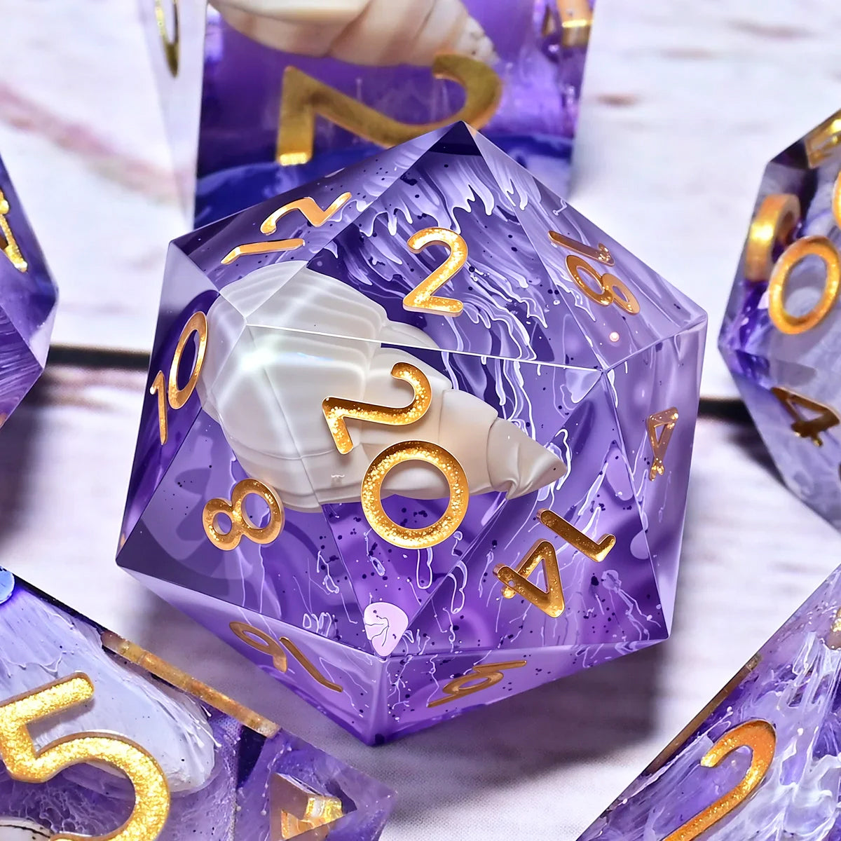 7PCS resin Dice Set Dragon and Dungeon Polyhedral Dice, Punk Style Role-Play RPG Explorer MTG Pioneer Game DND Dice Set