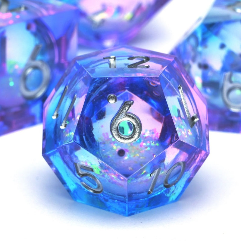 7PCS resin Dice Set Dragon and Dungeon Polyhedral Dice, Punk Style Role-Play RPG Explorer MTG Pioneer Game DND Dice Set