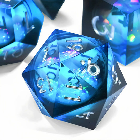 7PCS resin Dice Set Dragon and Dungeon Polyhedral  Dice, Punk Style Role-Play RPG Explorer MTG Pioneer Game DND Dice Set