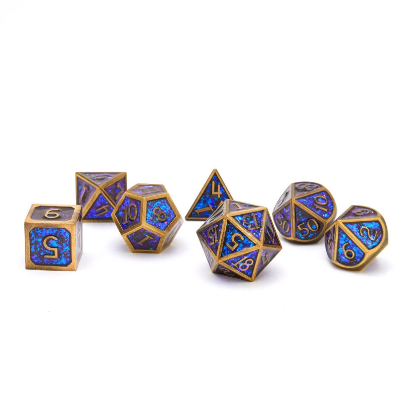 Metal dice set D&D, 7piece polyhedron DND , suitable for Dungeons and Dragons RPG game dnd dice set