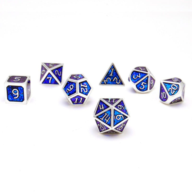 Metal dice set D&D, 7piece polyhedron DND dice set, suitable for Dungeons and Dragons RPG game dnd dice set
