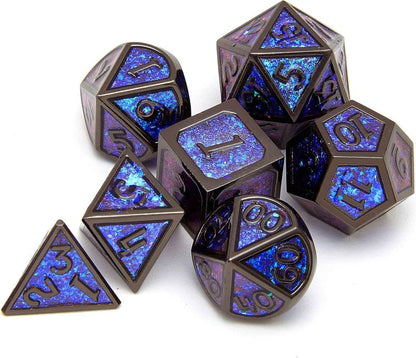 Metal dice set D&D, 7piece polyhedron DND , suitable for Dungeons and Dragons RPG game dnd dice set