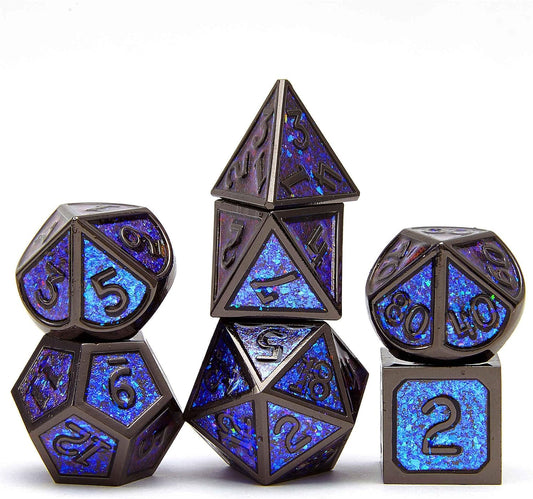 Metal dice set D&D, 7piece polyhedron DND , suitable for Dungeons and Dragons RPG game dnd dice set