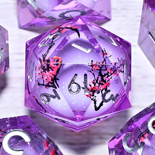 7PCS resin Dice Set Dragon and Dungeon Polyhedral  Dice, Punk Style Role-Play RPG Explorer MTG Pioneer Game DND Dice Set