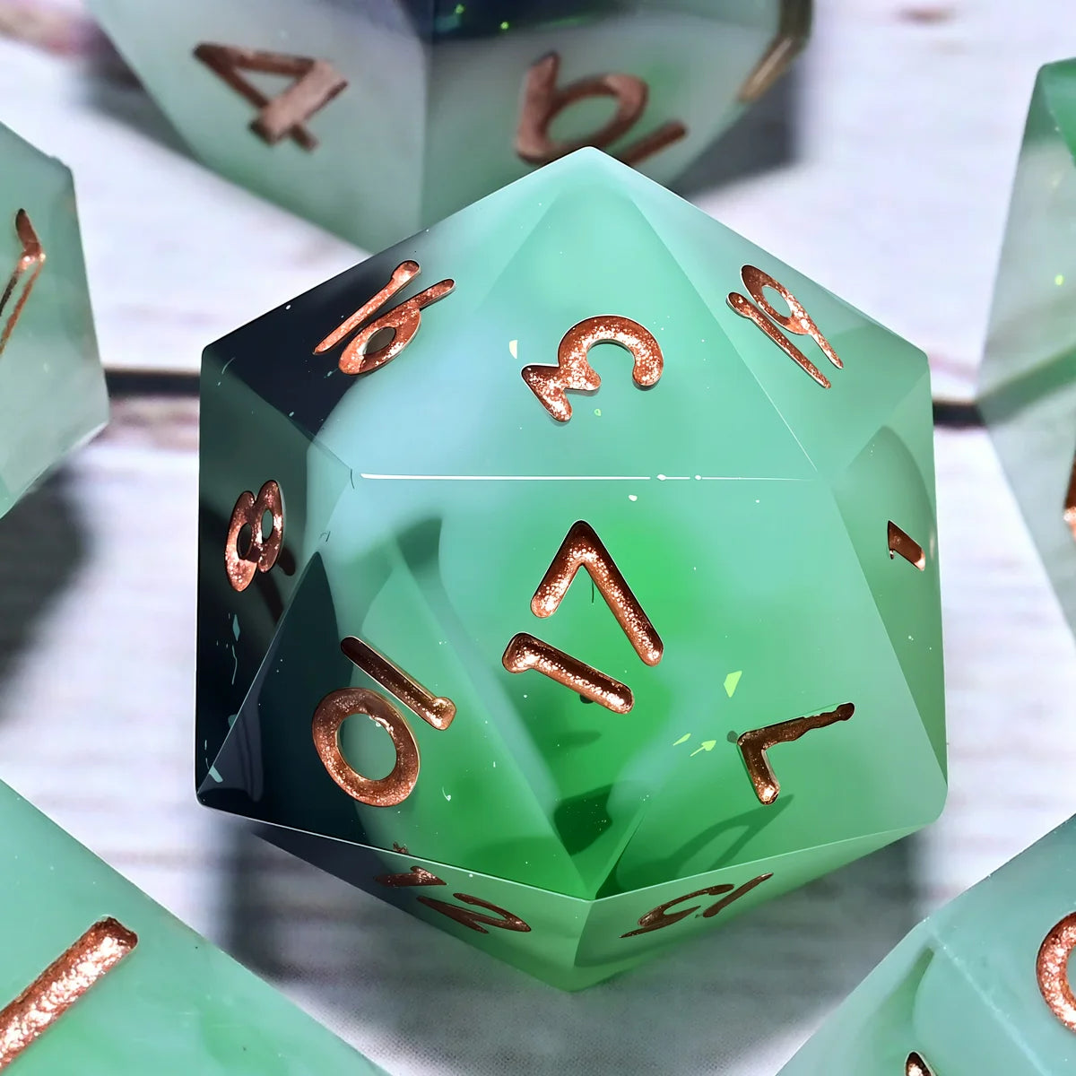 7PCS resin Dice Set Dragon and Dungeon Polyhedral  Dice, Punk Style Role-Play RPG Explorer MTG Pioneer Game DND Dice Set