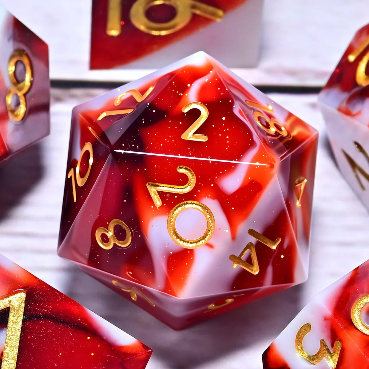 7PCS resin Dice Set Dragon and Dungeon Polyhedral  Dice, Punk Style Role-Play RPG Explorer MTG Pioneer Game DND Dice Set