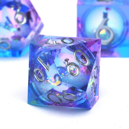 7PCS resin Dice Set Dragon and Dungeon Polyhedral  Dice, Punk Style Role-Play RPG Explorer MTG Pioneer Game DND Dice Set