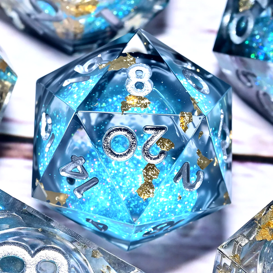 7PCS resin Dice Set Dragon and Dungeon Polyhedral  Dice, Punk Style Role-Play RPG Explorer MTG Pioneer Game DND Dice Set