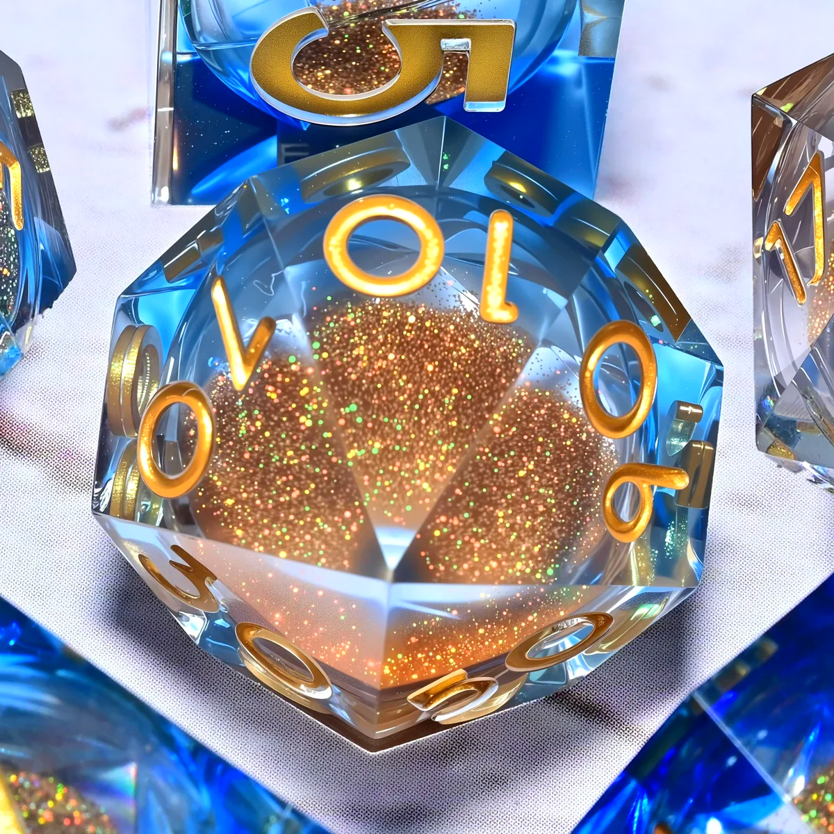 7PCS resin Dice Set Dragon and Dungeon Polyhedral  Dice, Punk Style Role-Play RPG Explorer MTG Pioneer Game DND Dice Set