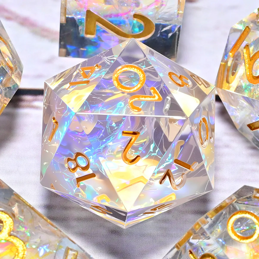 7PCS resin Dice Set Dragon and Dungeon Polyhedral  Dice, Punk Style Role-Play RPG Explorer MTG Pioneer Game DND Dice Set